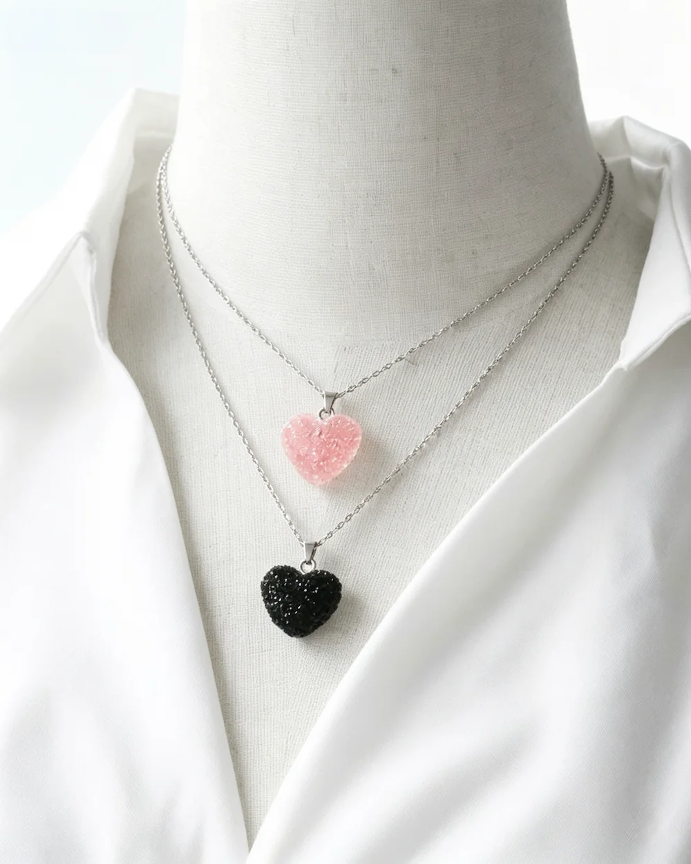 The Quartz Heart Sorbet Copper Plated Chain Necklace